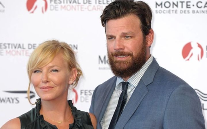 Lawrence Faulborn and his ex-wife, Kelli Giddish making a red-carpet appearance